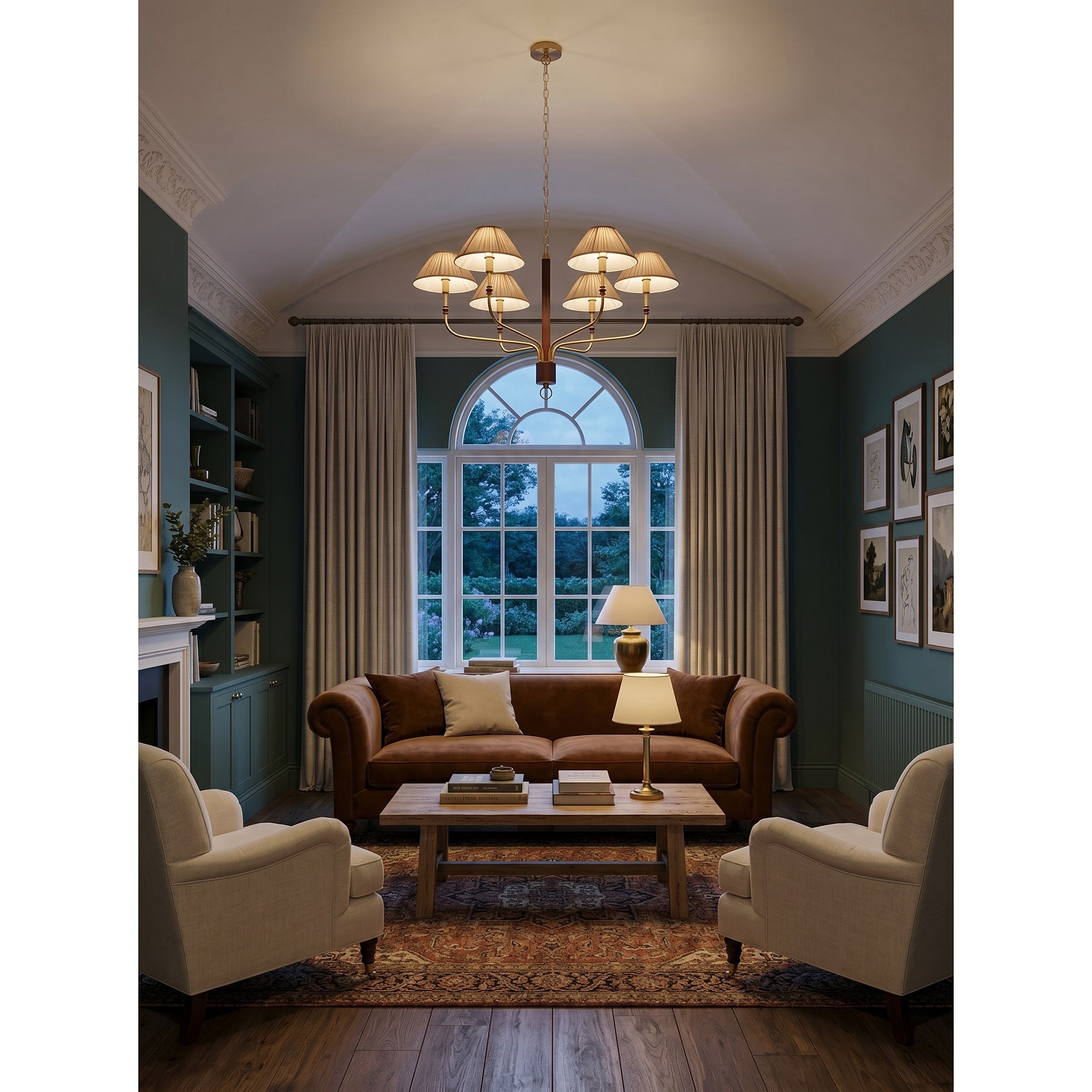 Laurent Pleated Chandelier