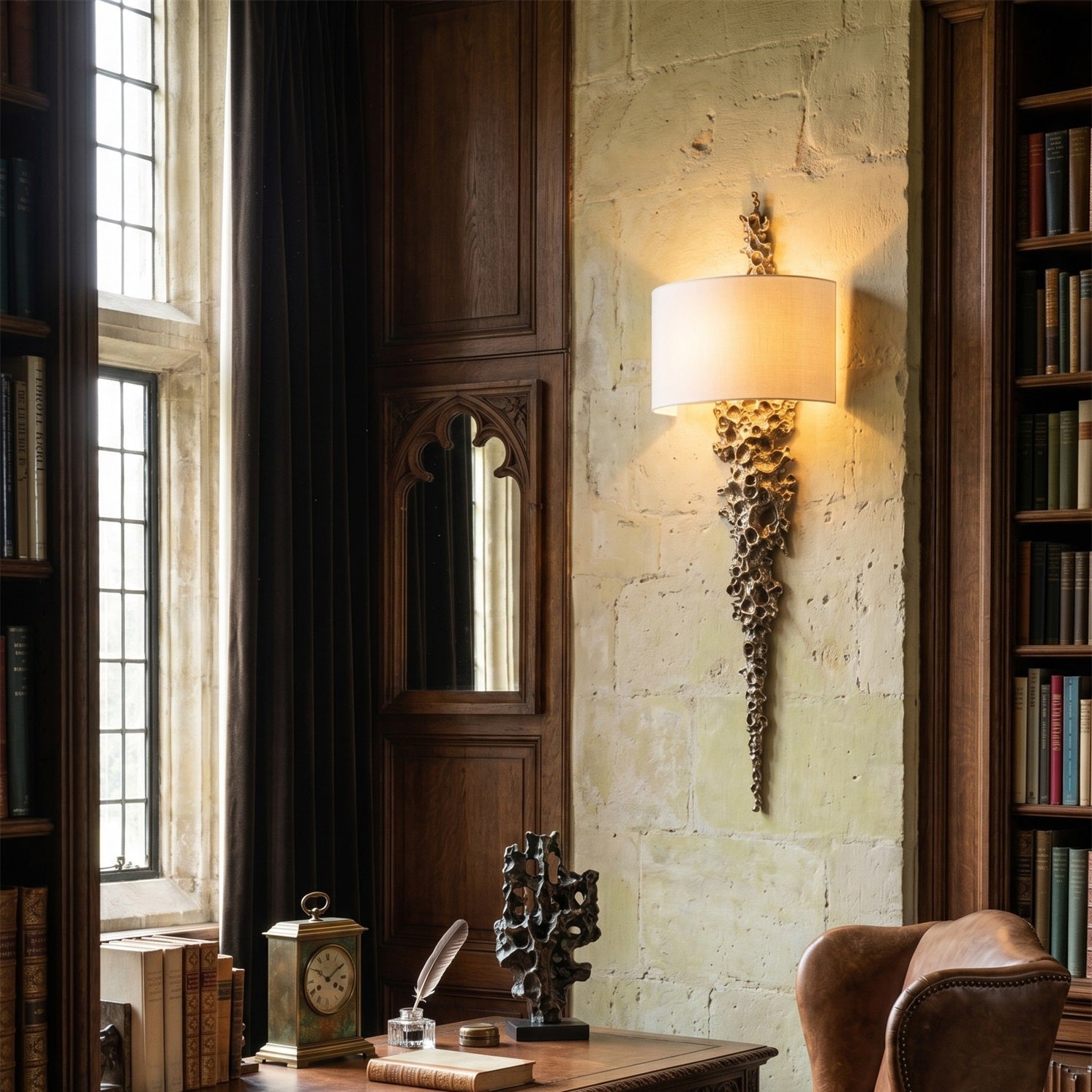 Lava Brass Wall Sconce