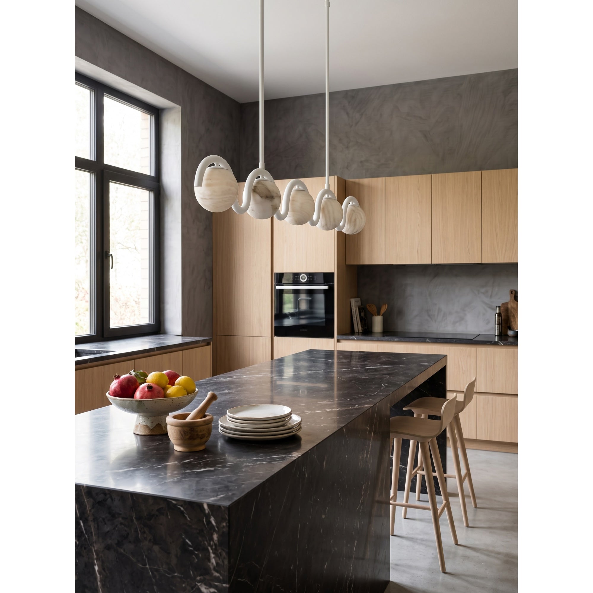 Lenox Linear Alabaster Chandelier