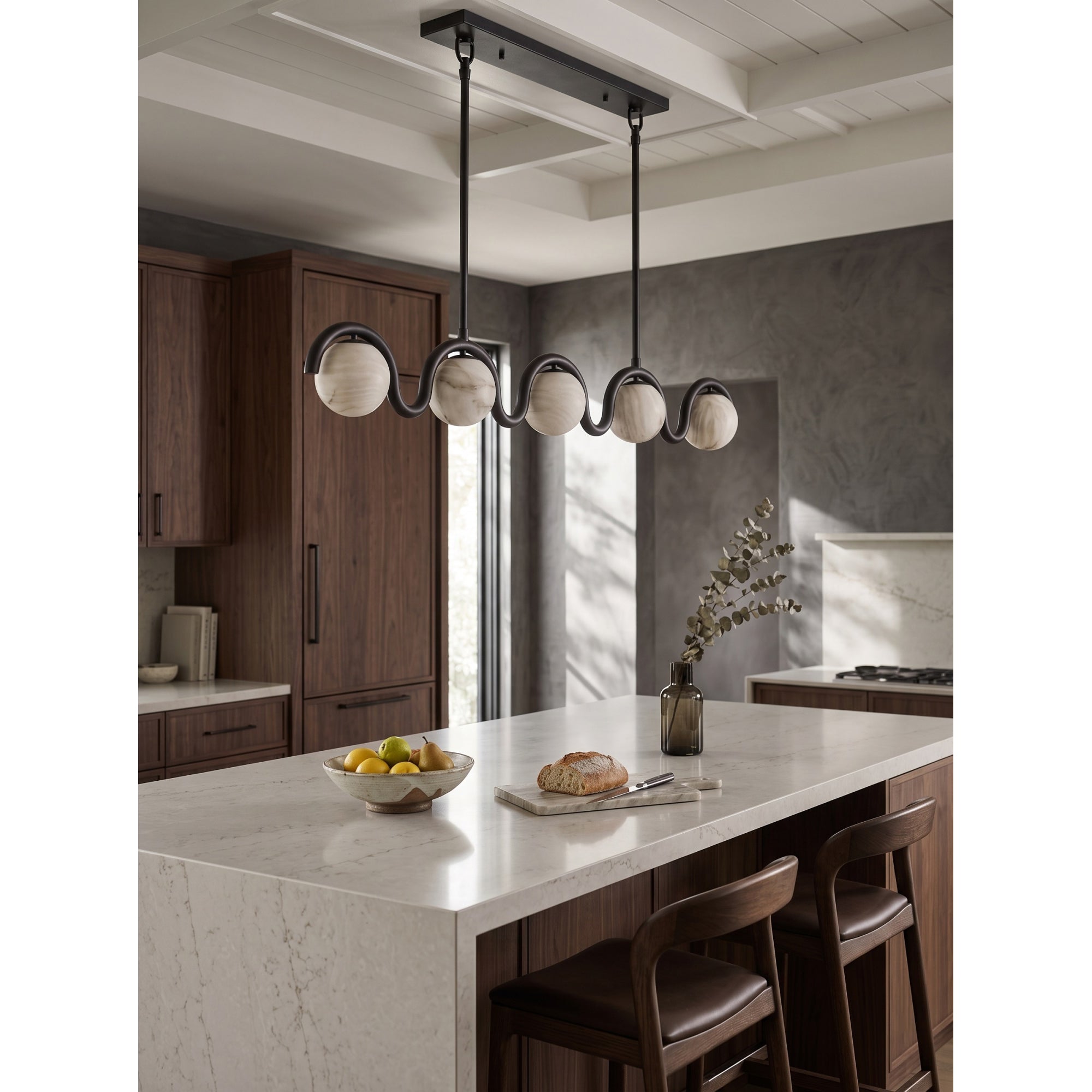 Lenox Linear Alabaster Chandelier