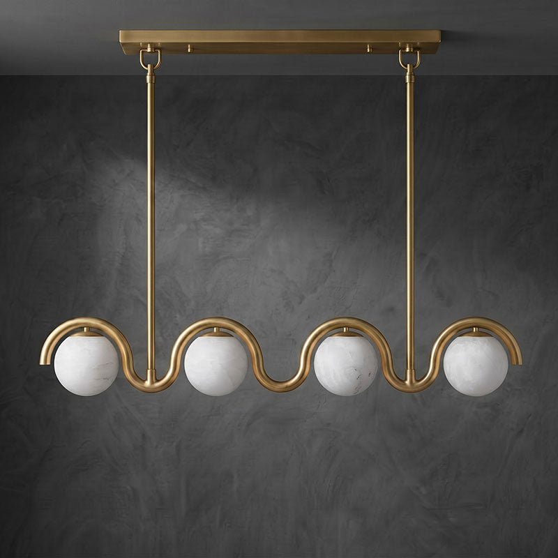 Lenox Linear Alabaster Chandelier