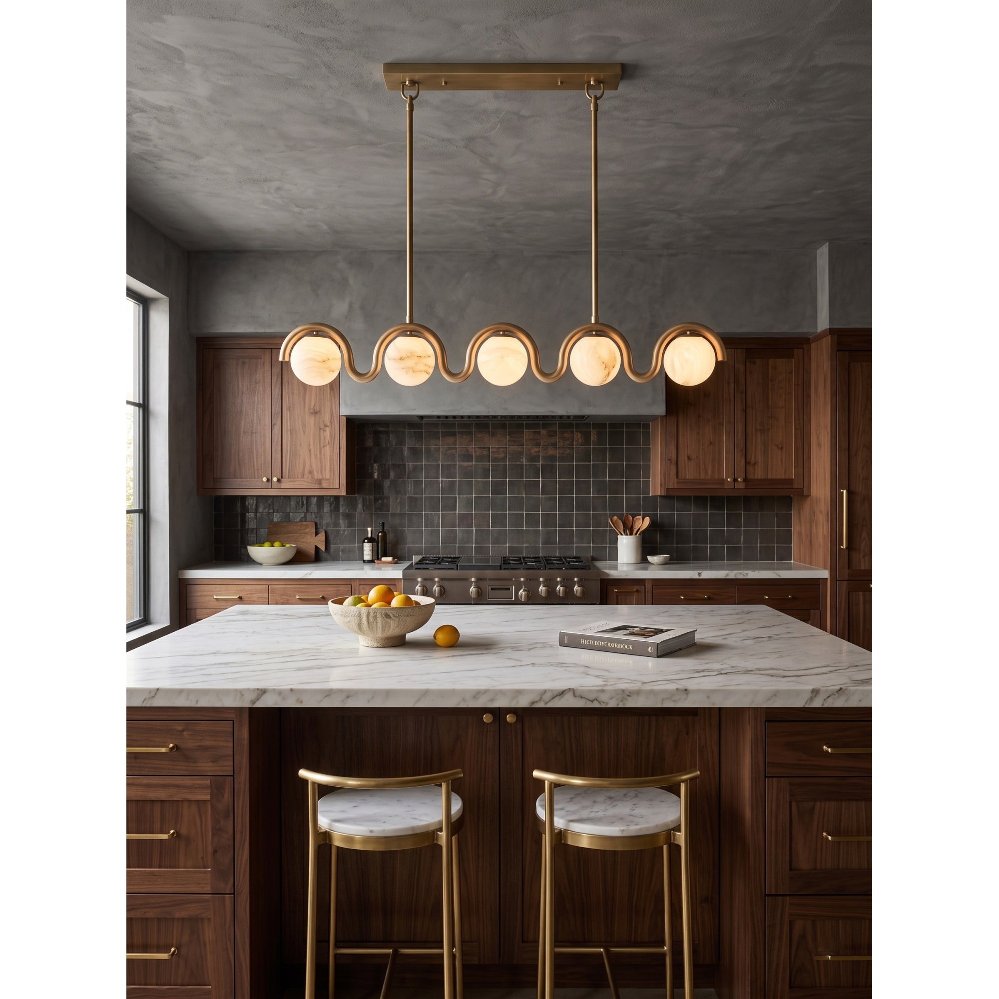 Lenox Linear Alabaster Chandelier