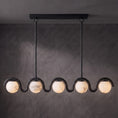 Charger l'image dans la visionneuse de la galerie, Lenox Linear Alabaster Chandelier
