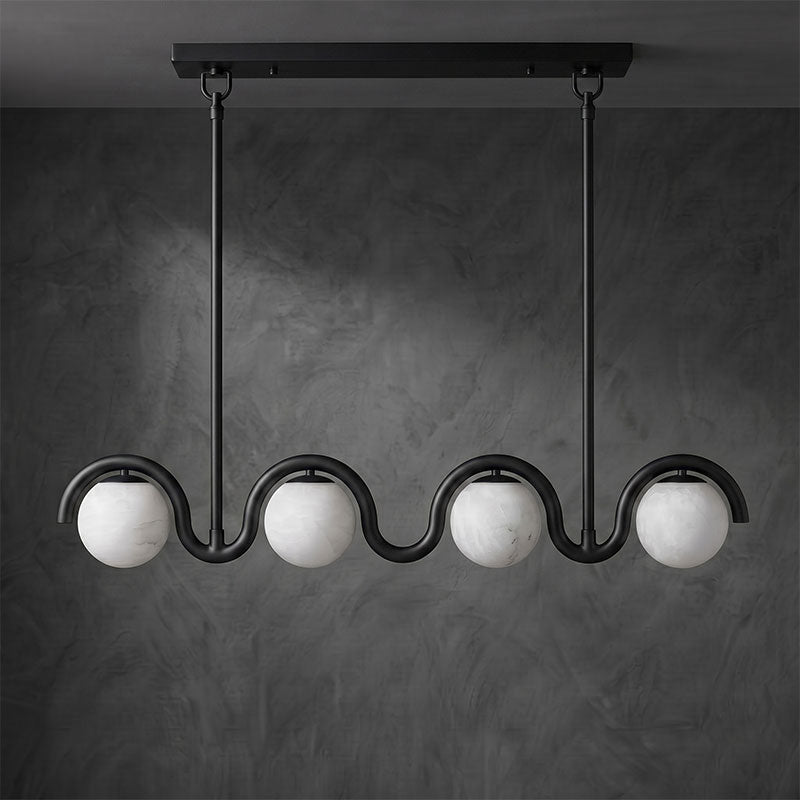 Lenox Linear Alabaster Chandelier
