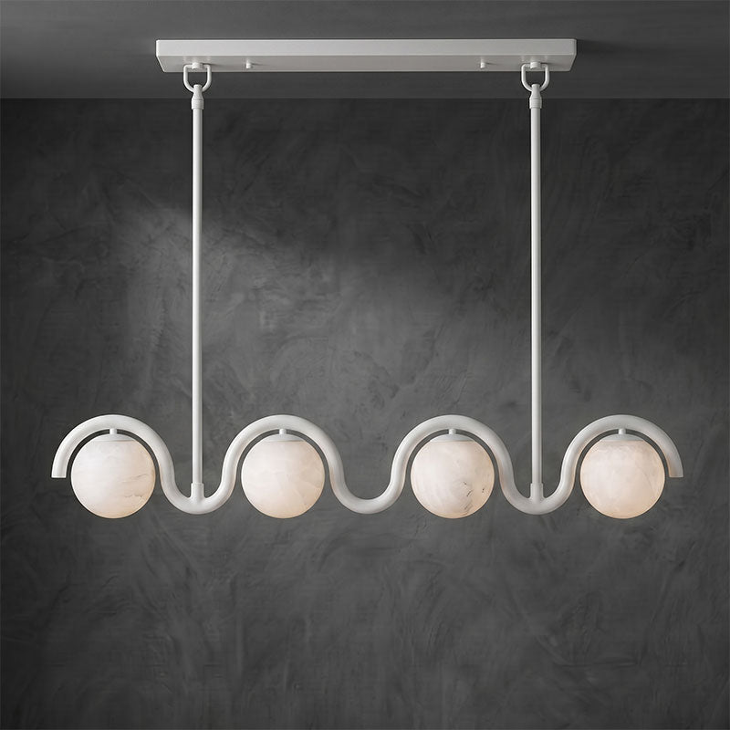 Lenox Linear Alabaster Chandelier