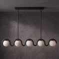 Charger l'image dans la visionneuse de la galerie, Lenox Linear Alabaster Chandelier
