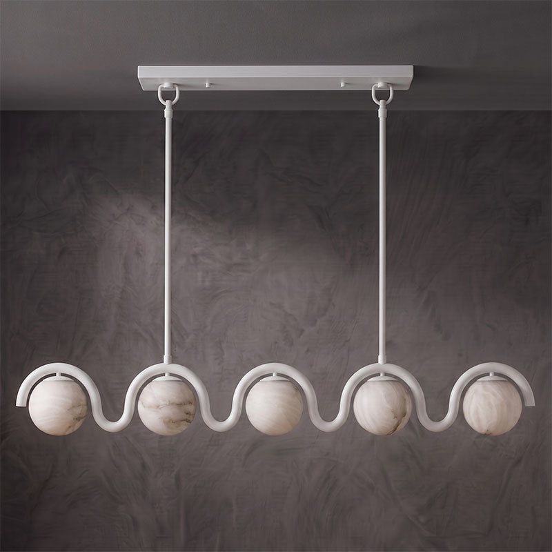 Lenox Linear Alabaster Chandelier