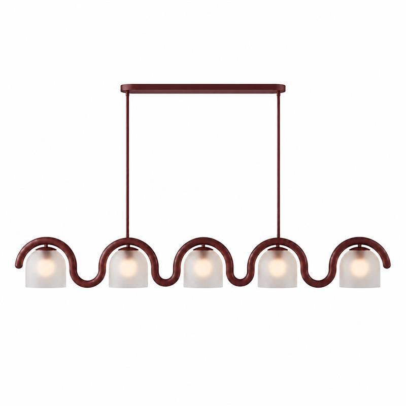 Lenox Linear Glass Chandelier