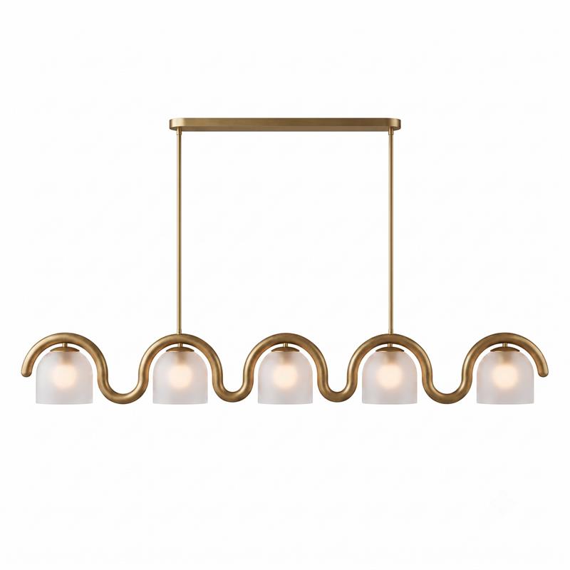 Lenox Linear Glass Chandelier