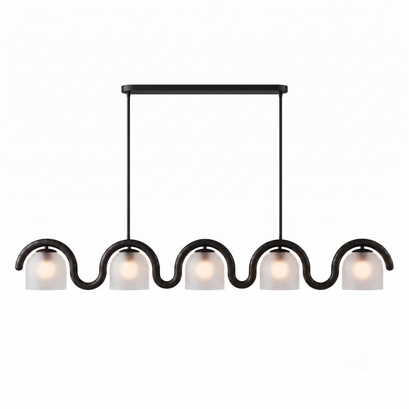 Lenox Linear Glass Chandelier