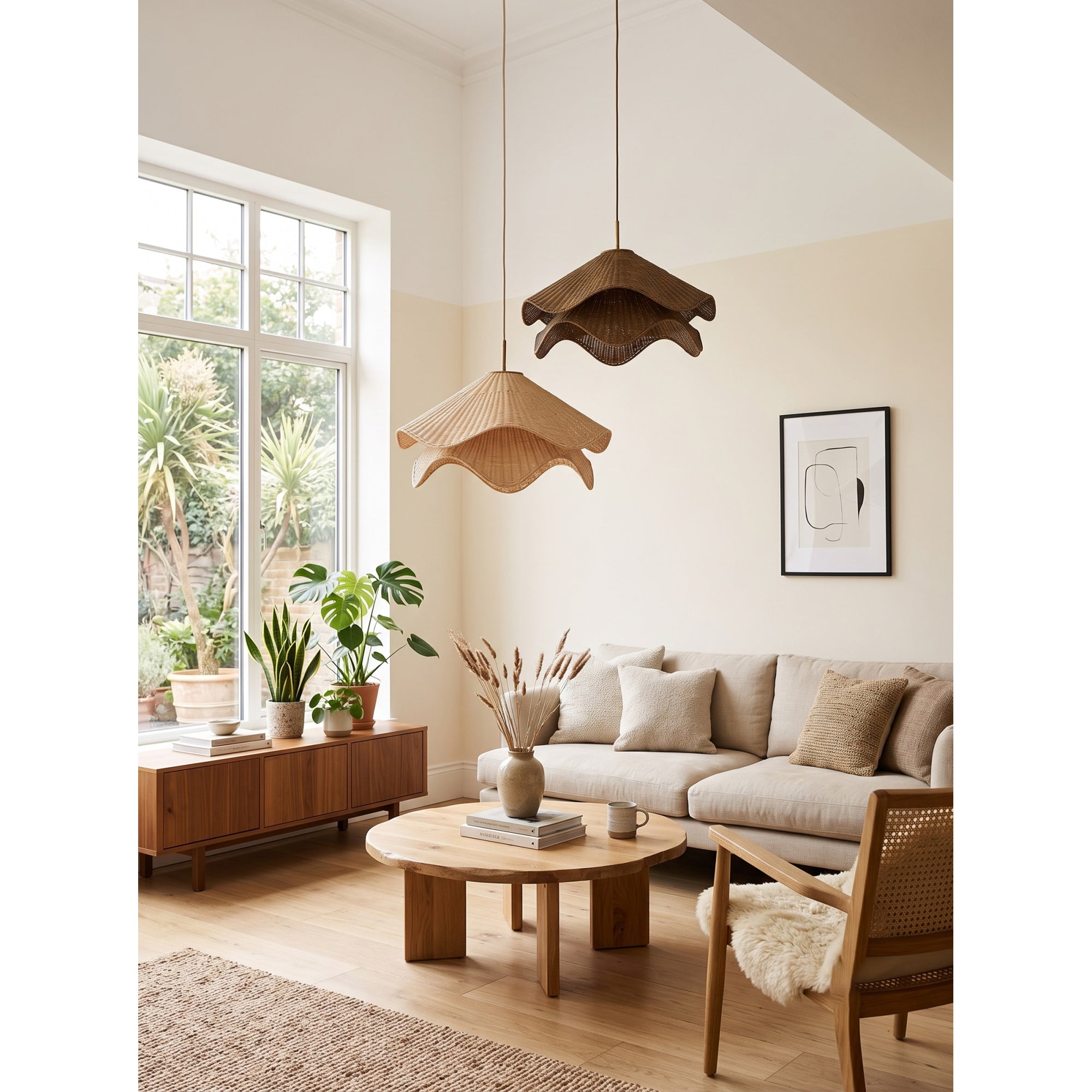 Lia Rattan Pendant Lamp