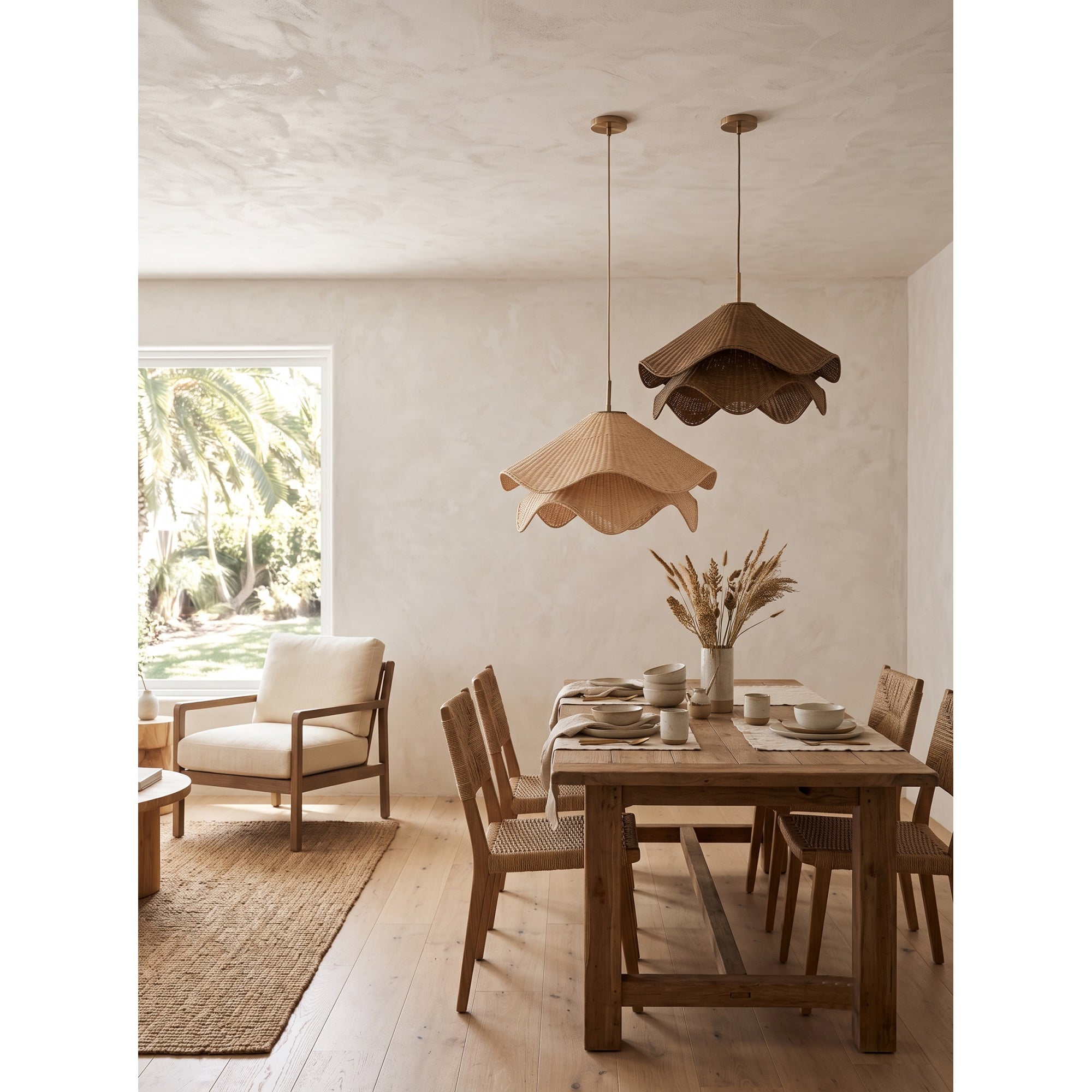 Lia Rattan Pendant Lamp