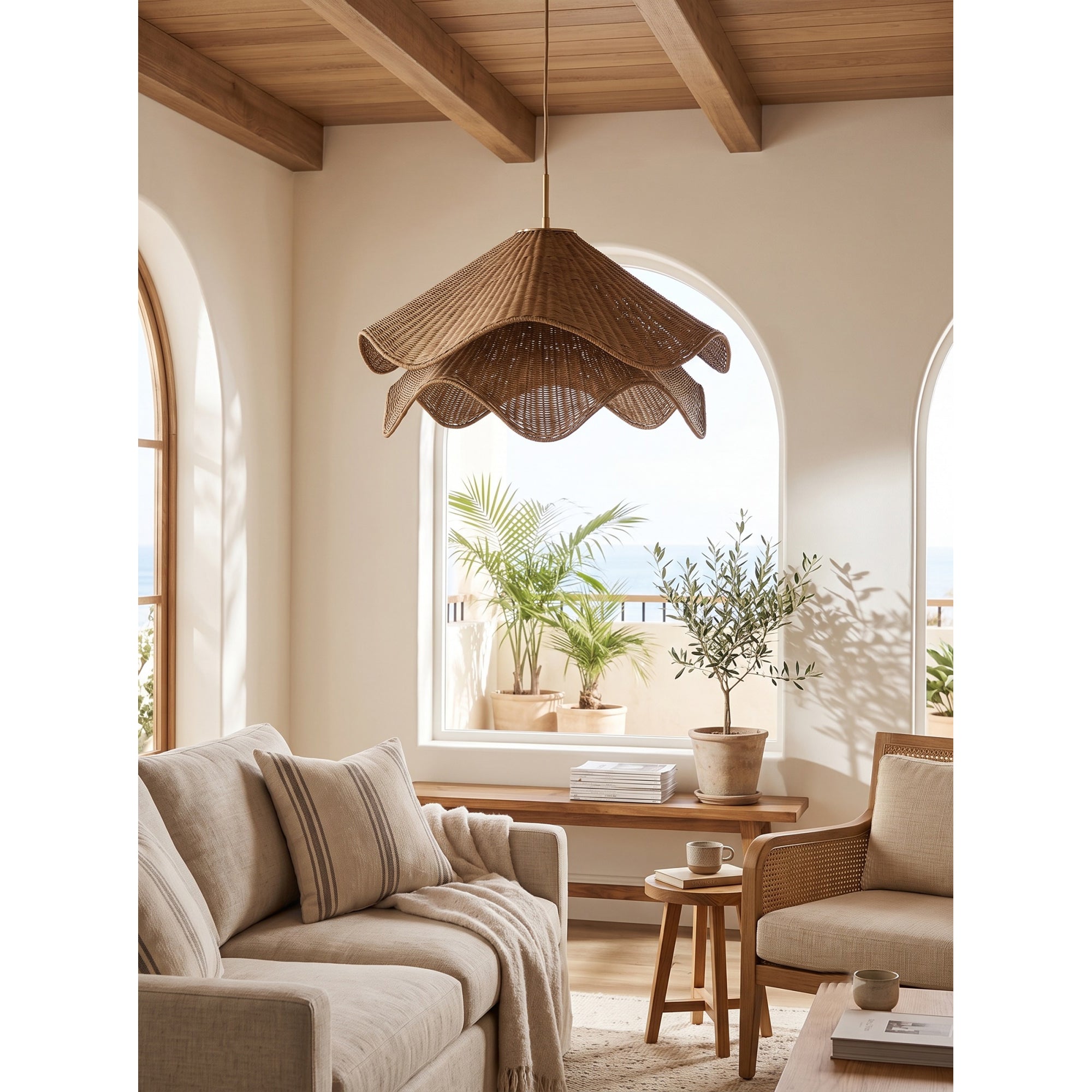 Lia Rattan Pendant Lamp
