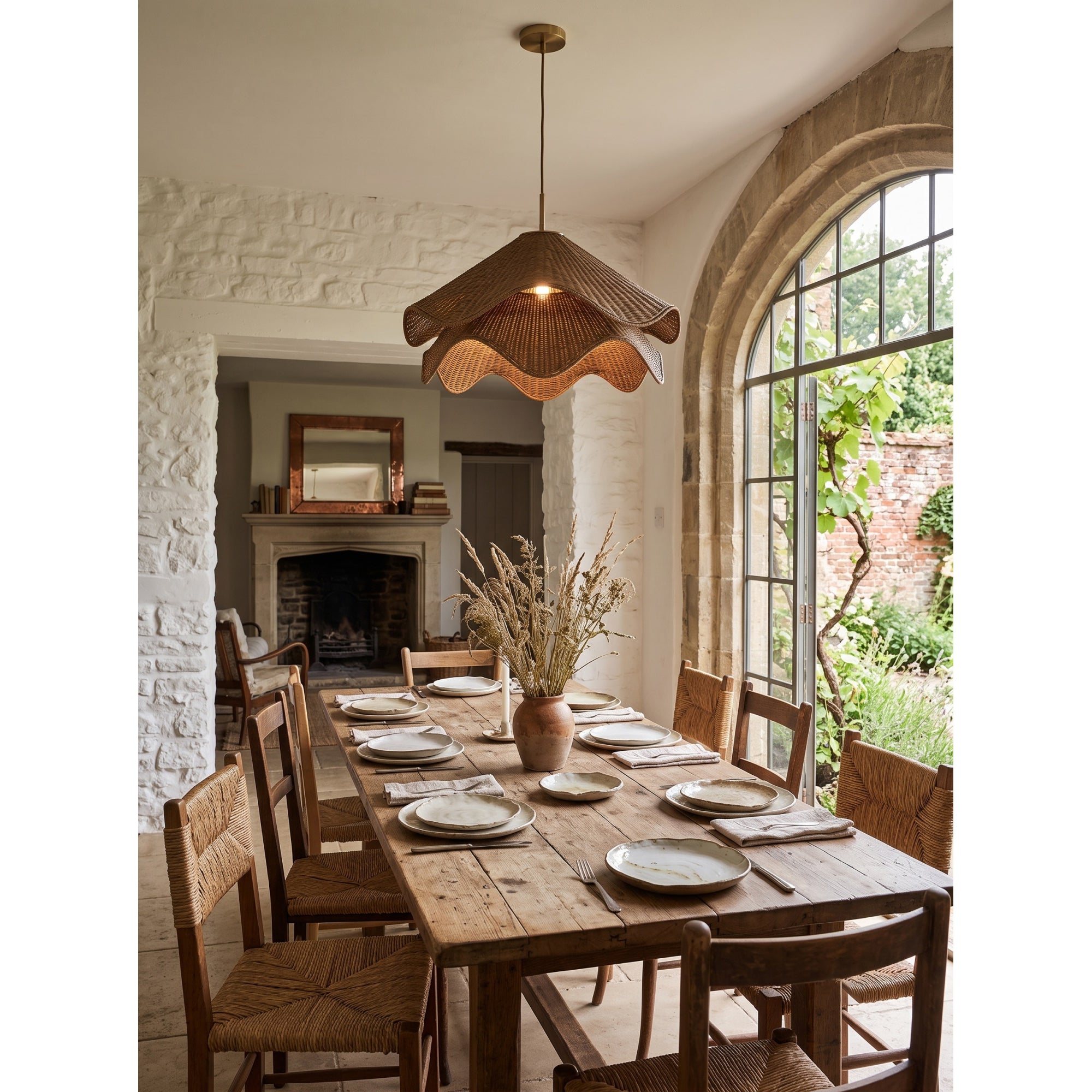 Lia Rattan Pendant Lamp