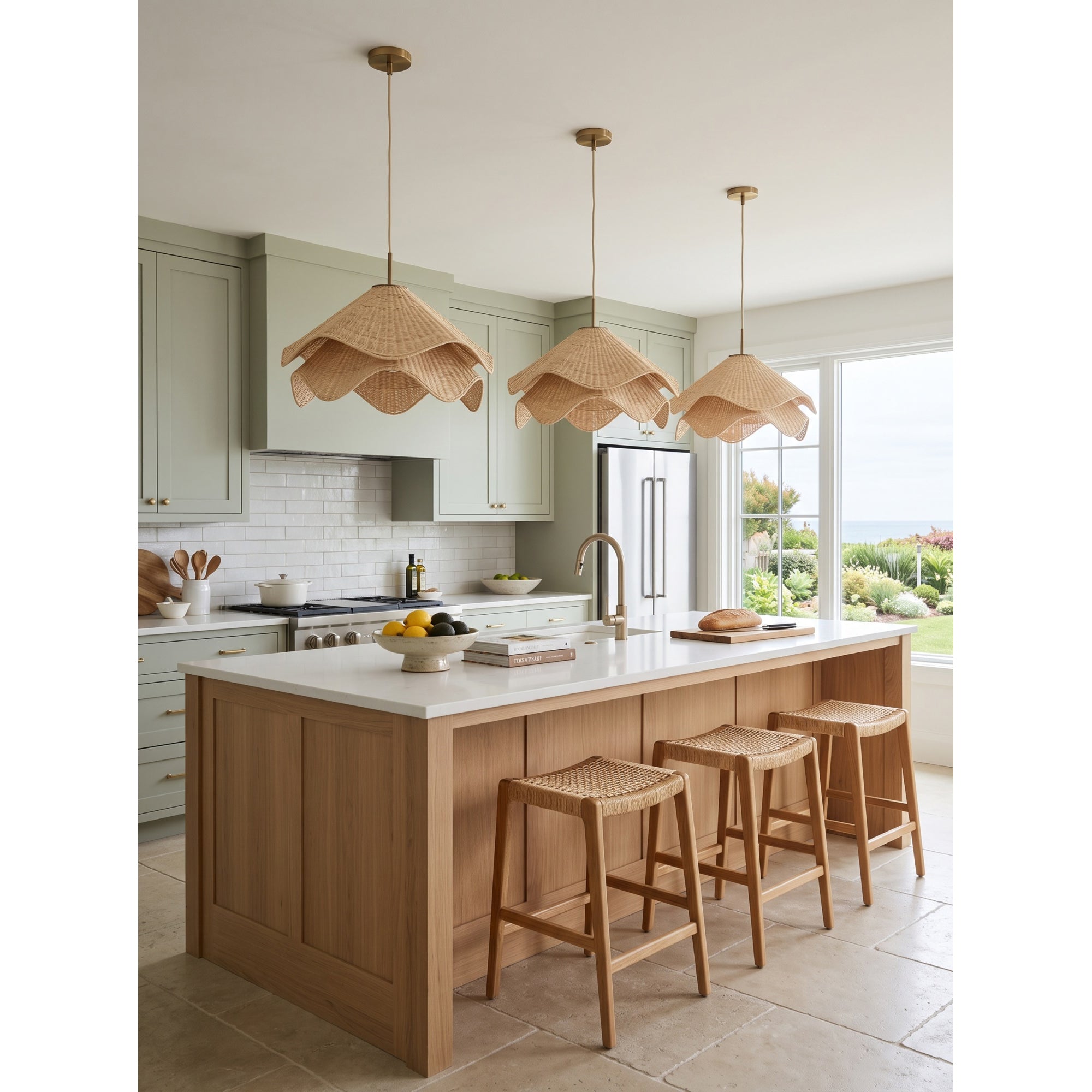 Lia Rattan Pendant Lamp