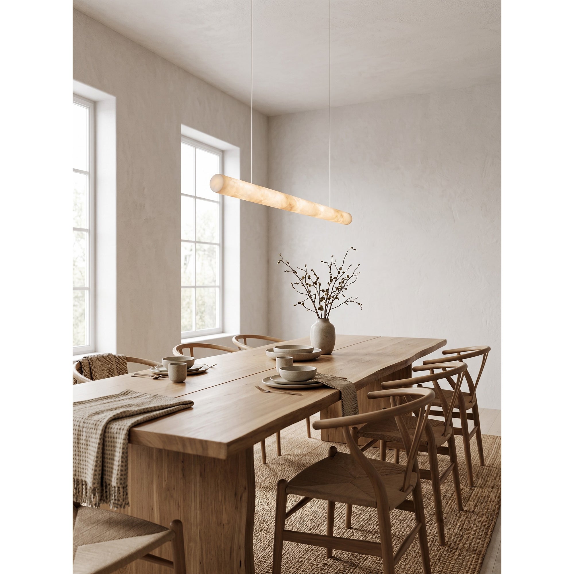 Liorvane Alabaster Linear Pendant Lamp
