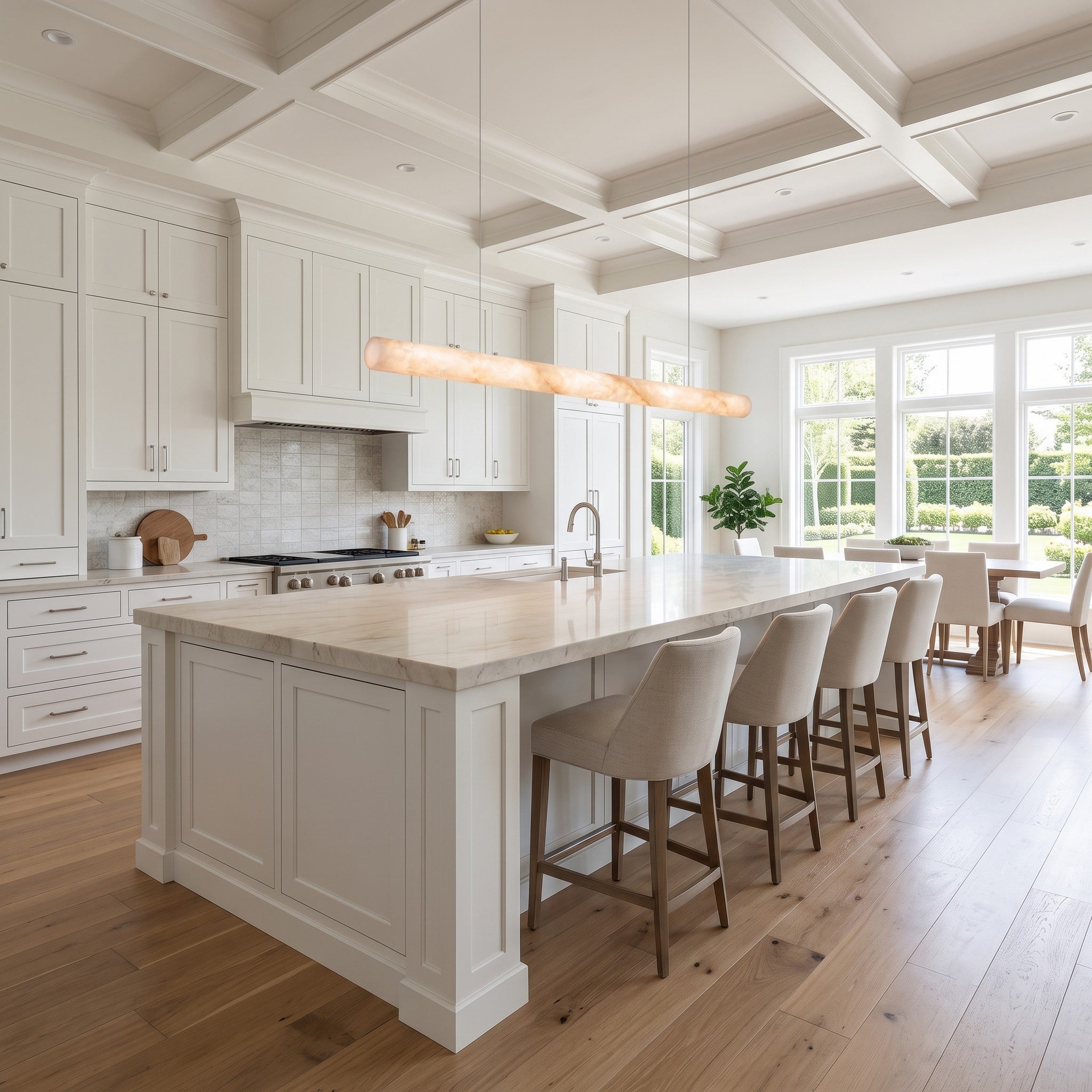 Liorvane Alabaster Linear Pendant Lamp