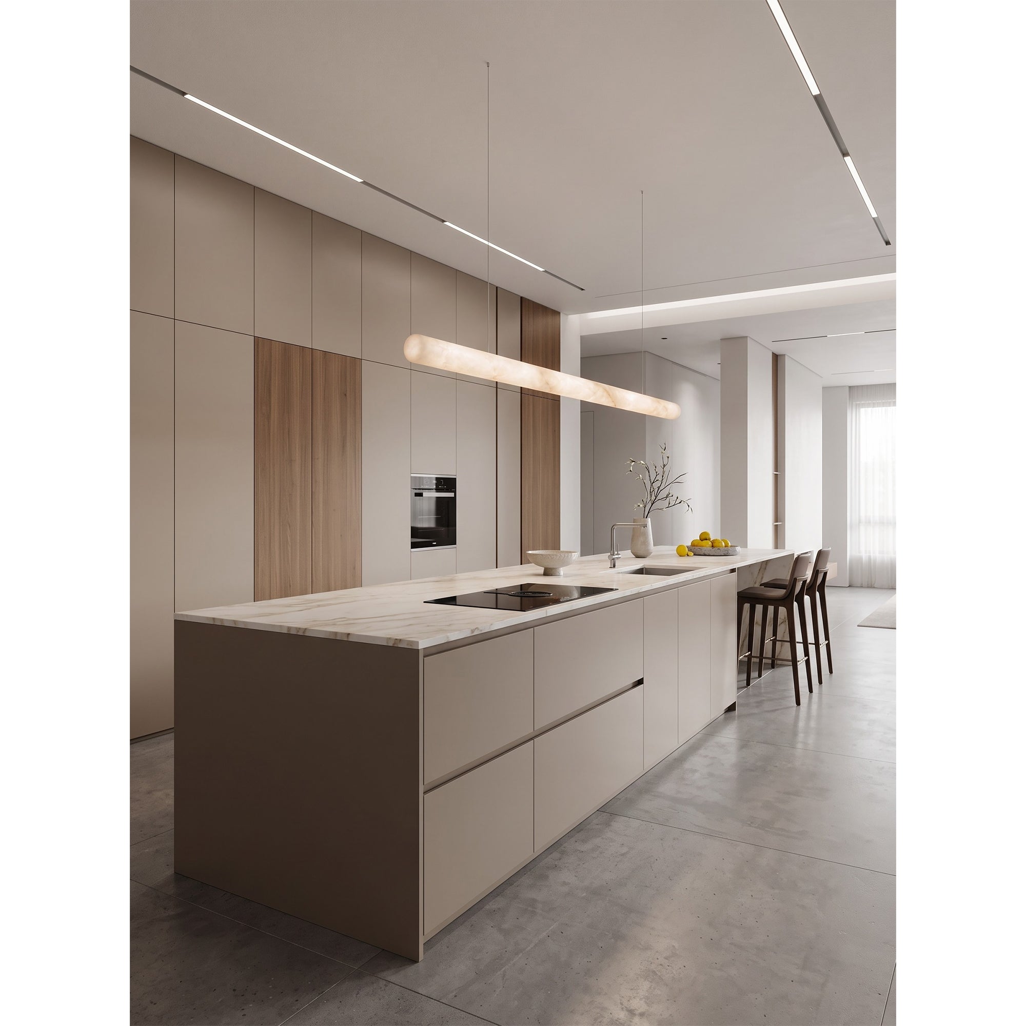 Liorvane Alabaster Linear Pendant Lamp