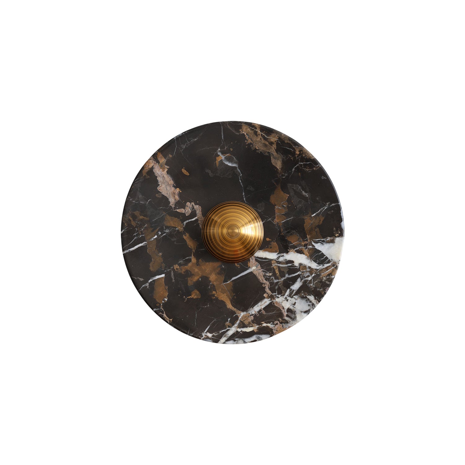 Lucie Black Gold Marble Wall Sconce