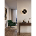 Load image into Gallery viewer, Lucie Black Gold Marble Wall Sconce
