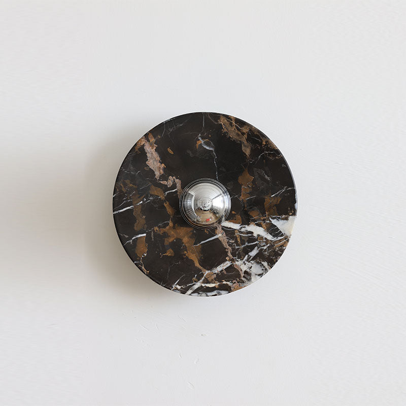 Lucie Black Gold Marble Wall Sconce