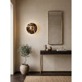Load image into Gallery viewer, Lucie Black Gold Marble Wall Sconce
