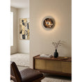 Load image into Gallery viewer, Lucie Black Gold Marble Wall Sconce
