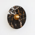 Load image into Gallery viewer, Lucie Black Gold Marble Wall Sconce
