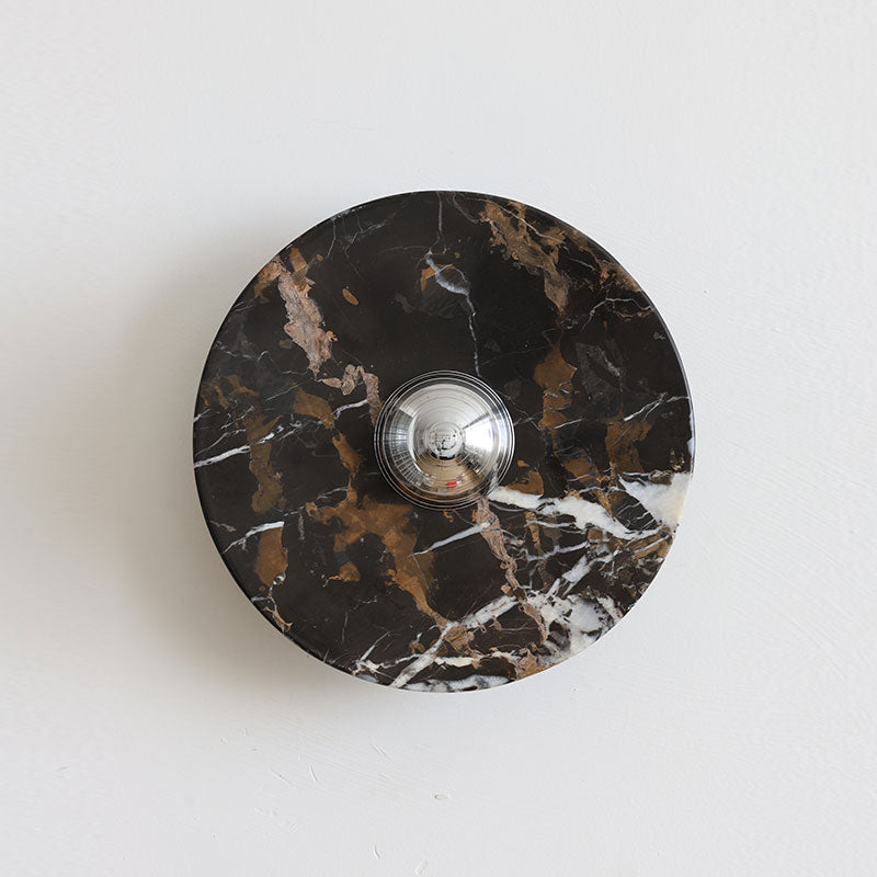 Lucie Black Gold Marble Wall Sconce