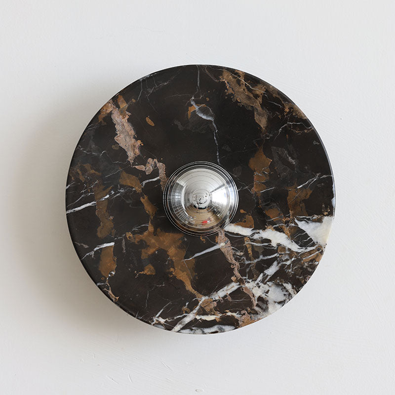Lucie Black Gold Marble Wall Sconce