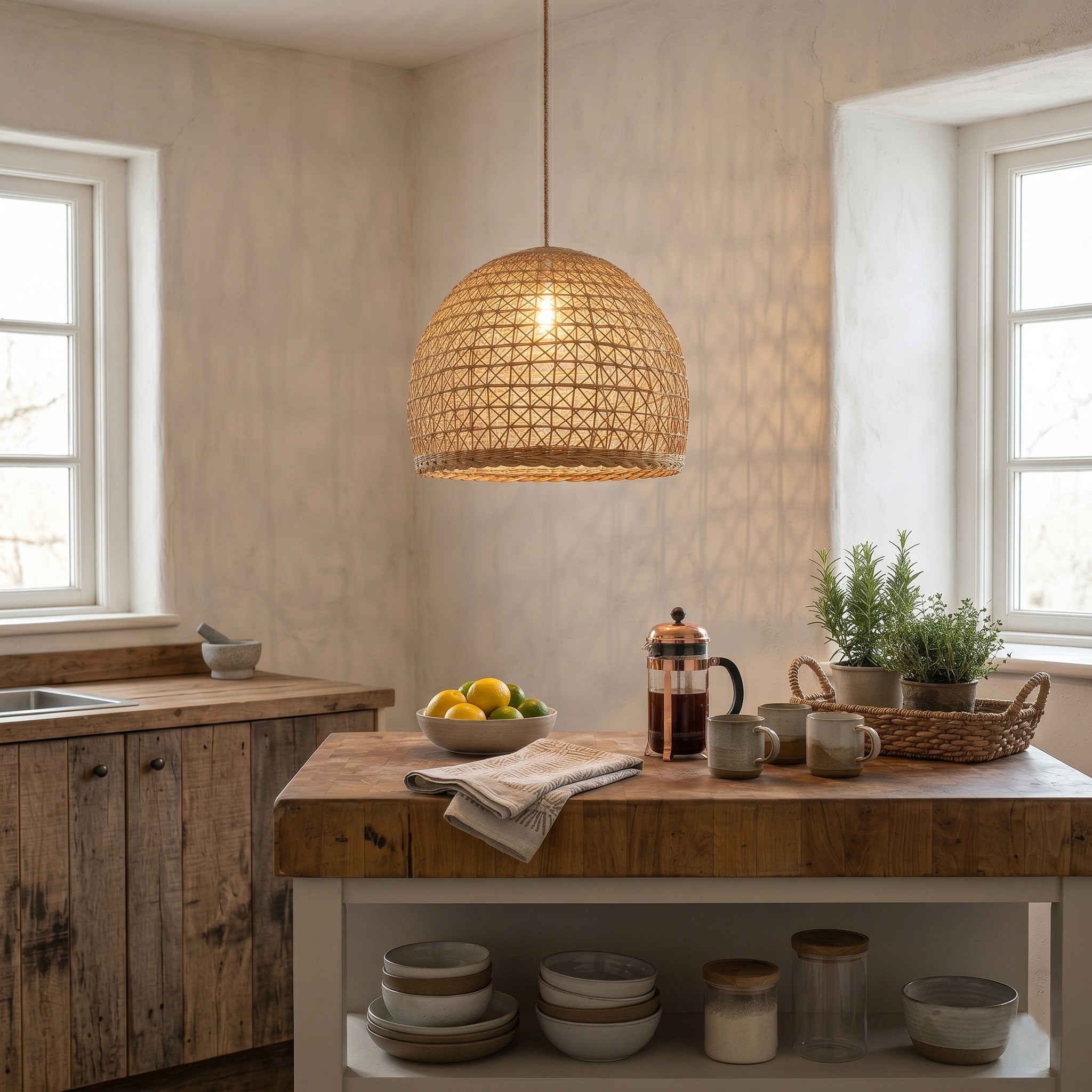 Lumiere Rattan Pendant Lamp