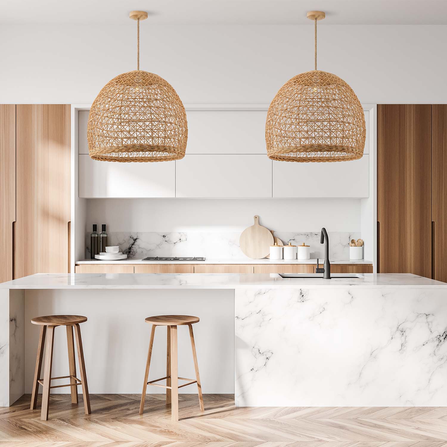 Lumiere Rattan Pendant Lamp