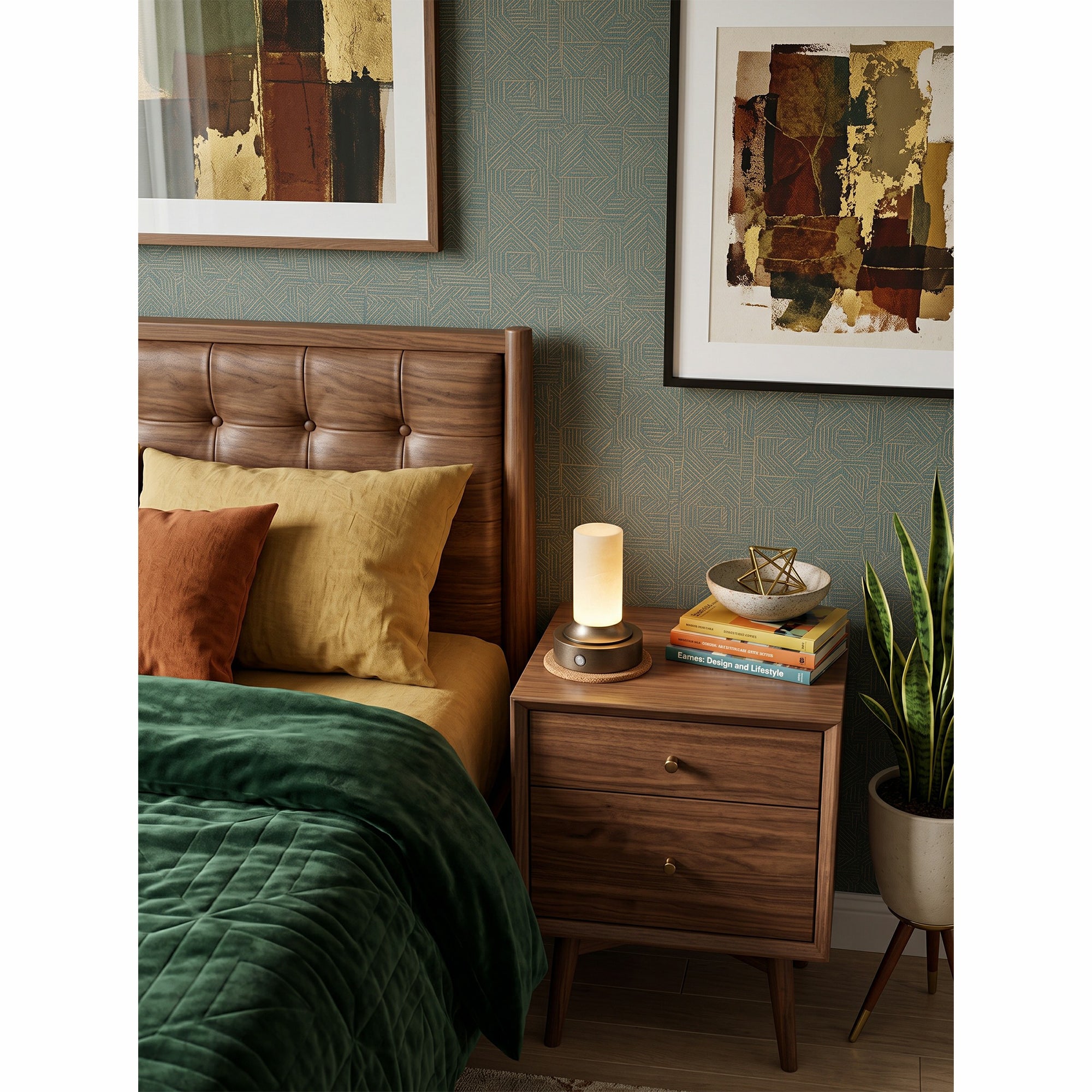 Lunerva Alabaster Table Lamp (Built-in Battery)