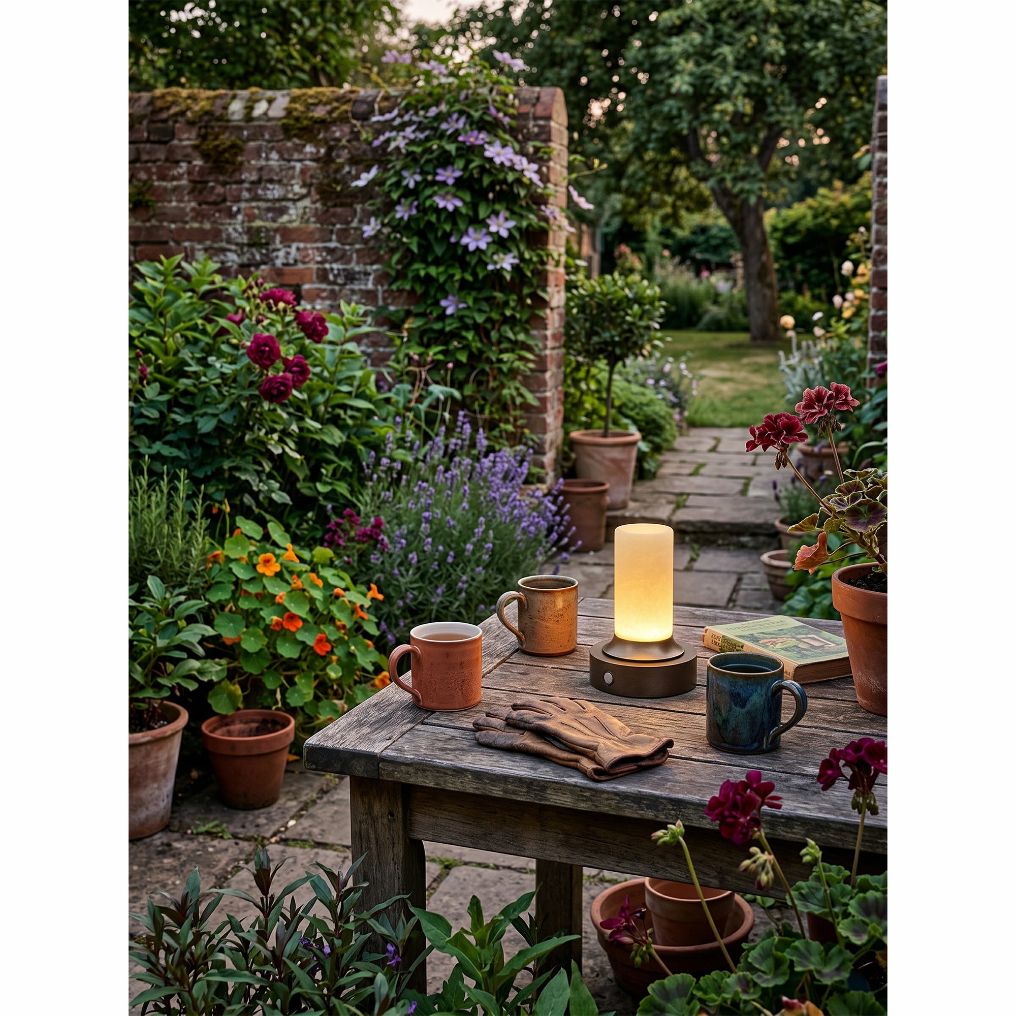 Lunerva Alabaster Table Lamp (Built-in Battery)