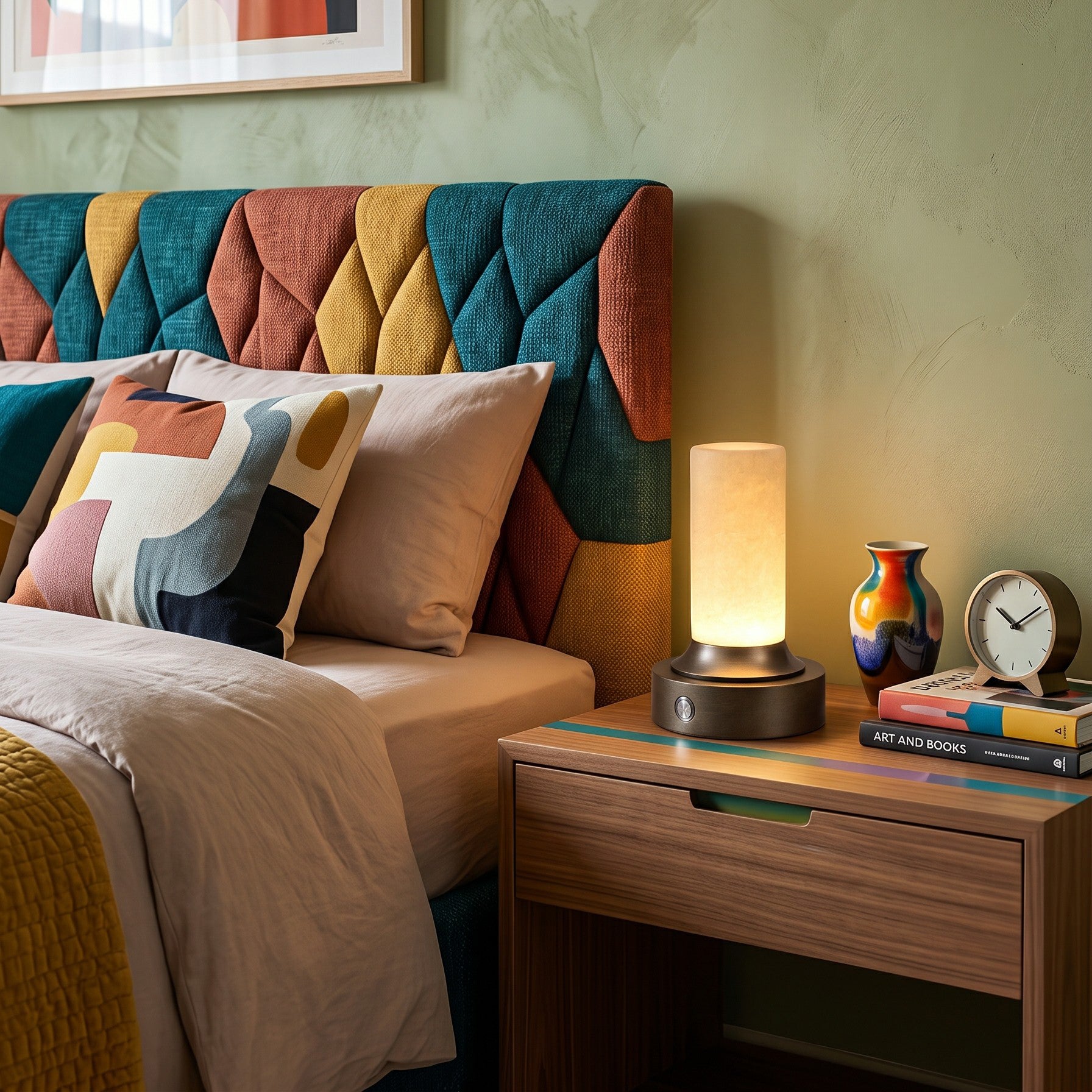 Lunerva Alabaster Table Lamp (Built-in Battery)