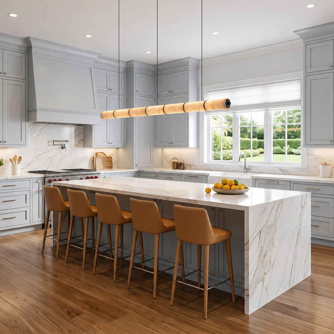 Lunvex Alabaster Linear Pendant Lamp