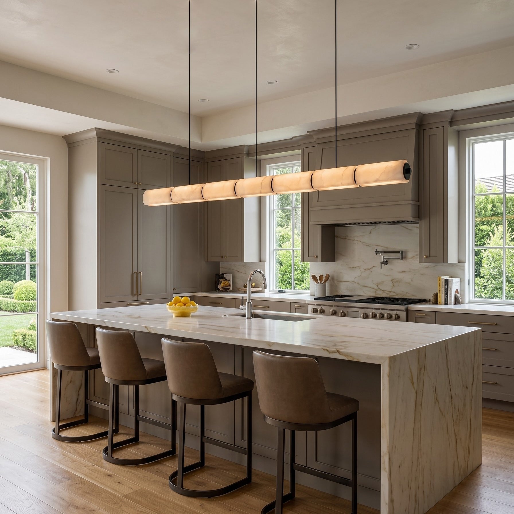 Lunvex Alabaster Linear Pendant Lamp