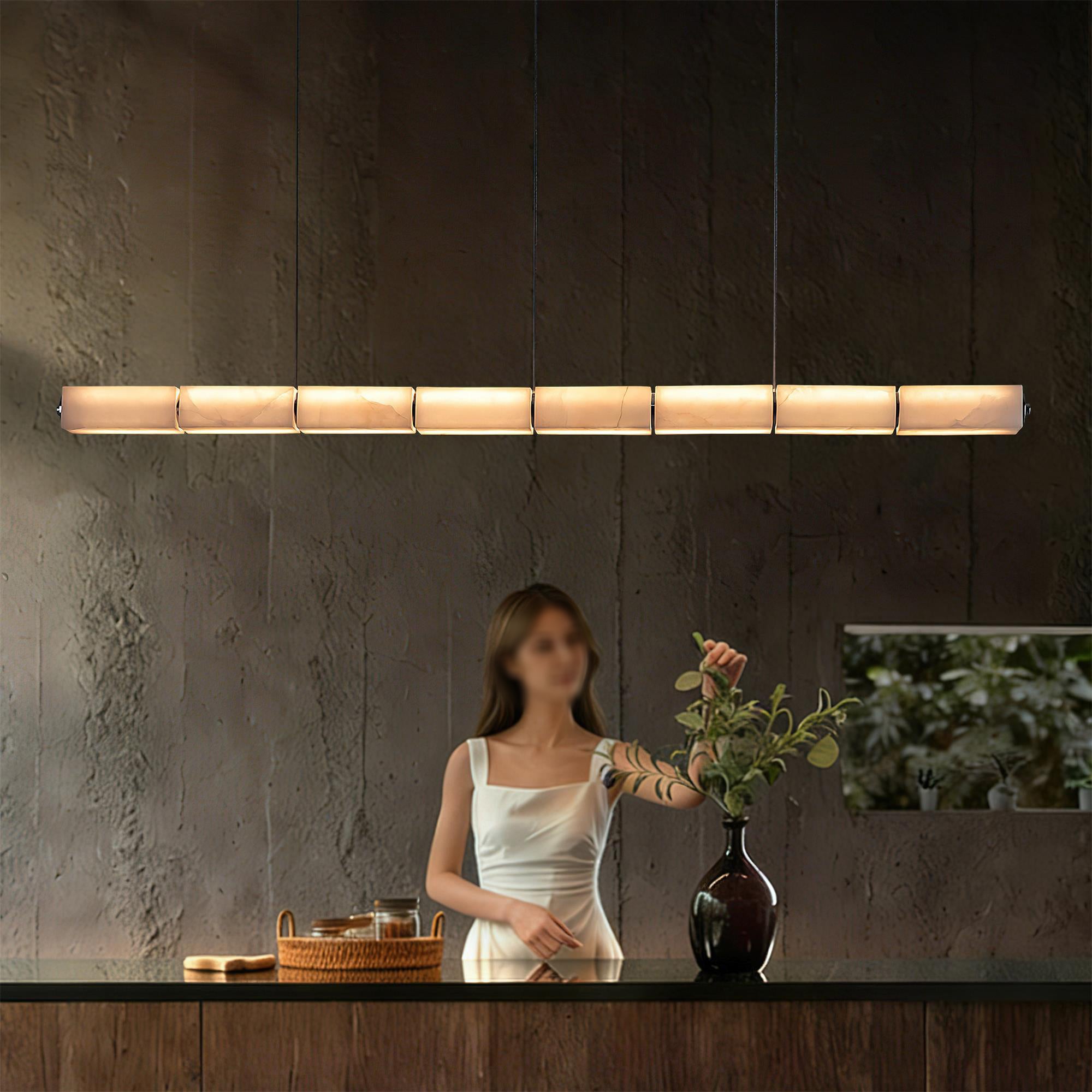 Lunvex Alabaster Linear Pendant Lamp