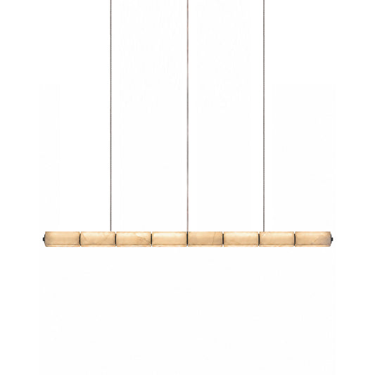 Lampe Suspendue Linéaire Lunvex en Albâtre