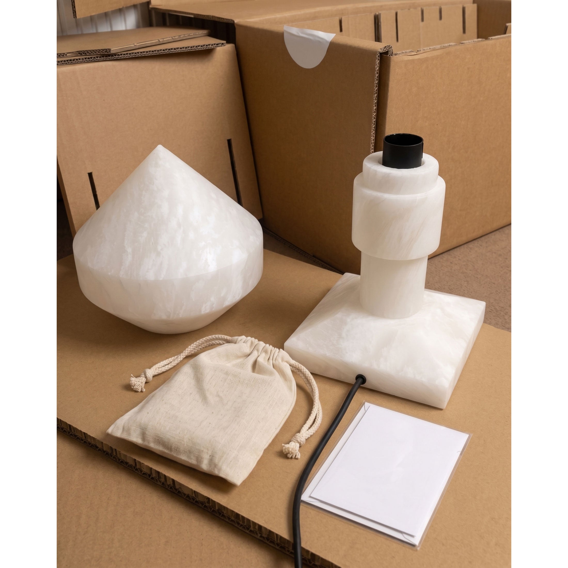 Lyra Alabaster Table Lamp