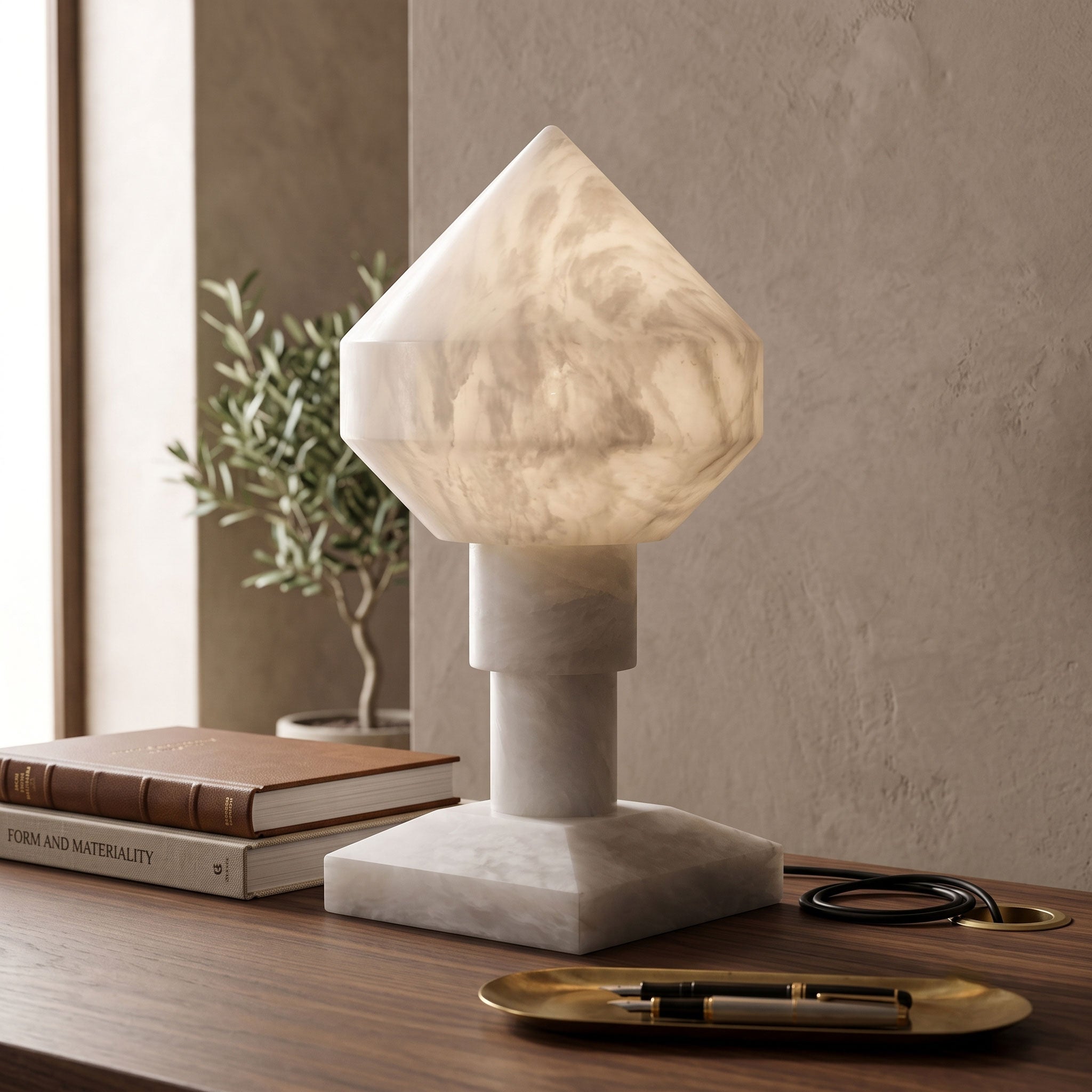 Lyra Alabaster Table Lamp