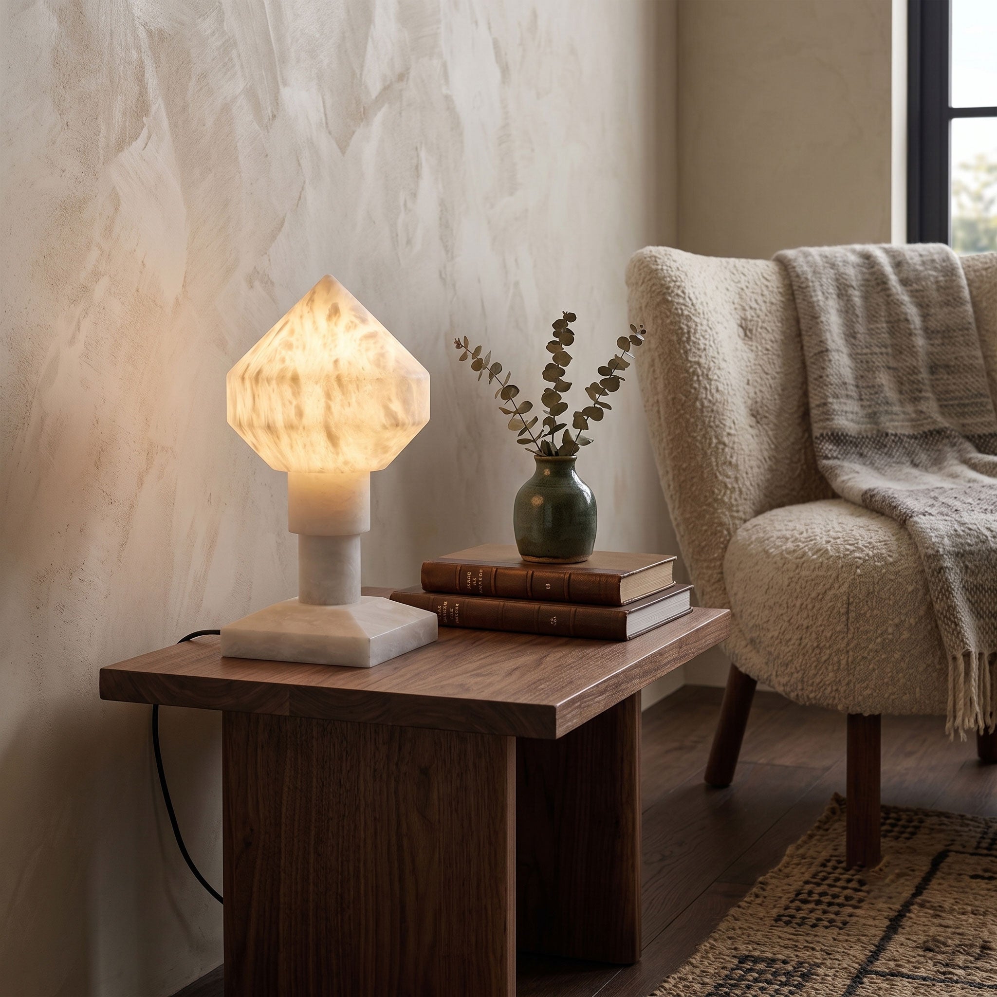 Lyra Alabaster Table Lamp