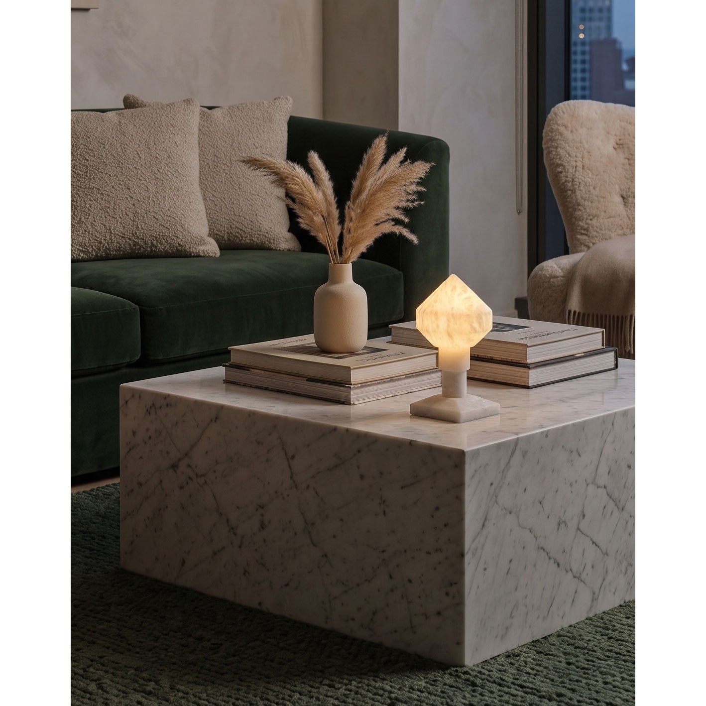 Lyra Alabaster Table Lamp