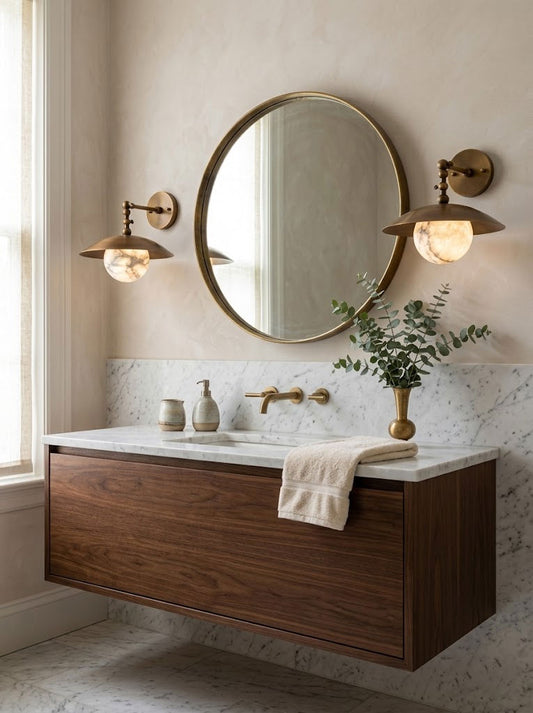 Marie Petite Alabaster Wall Sconce