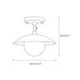 Load image into Gallery viewer, Marie Petite Hammer Pattern Flush Mount
