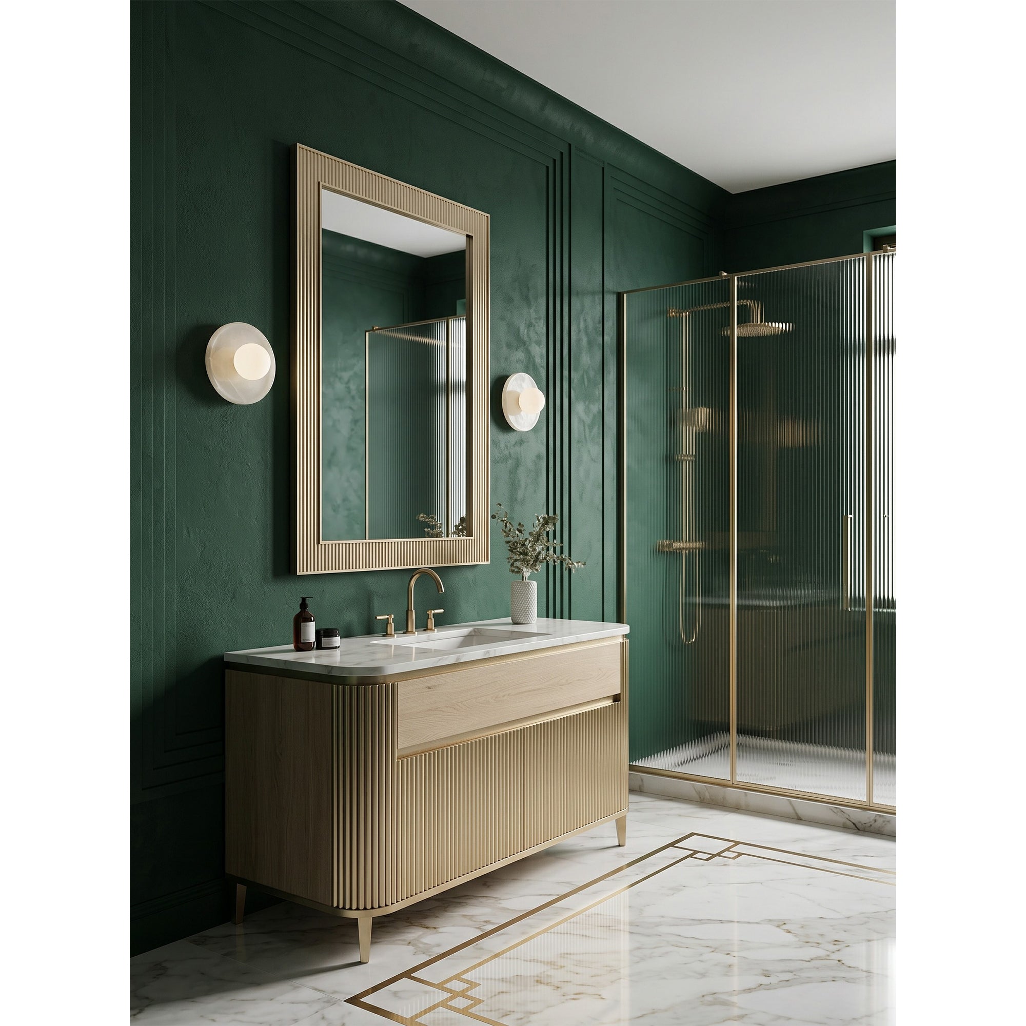 Marvielle Marble Onyx Wall Sconce