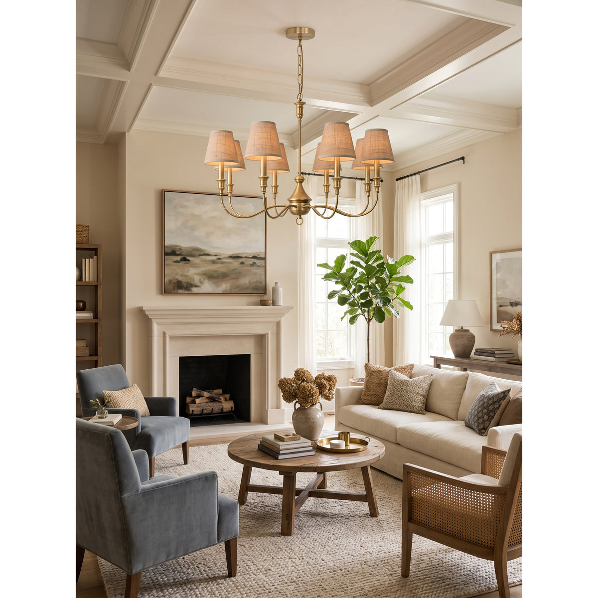 Marypaz Linen Chandelier – detail 9