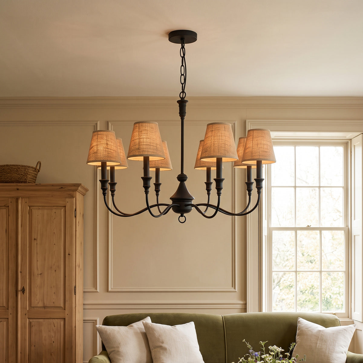 Marypaz Linen Chandelier – detail 2