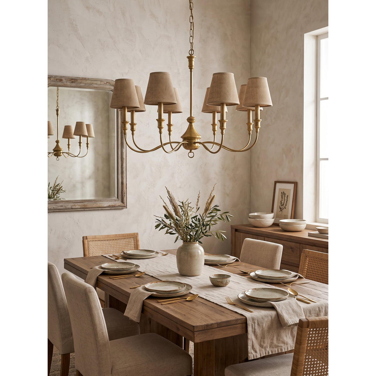 Marypaz Linen Chandelier – detail 6