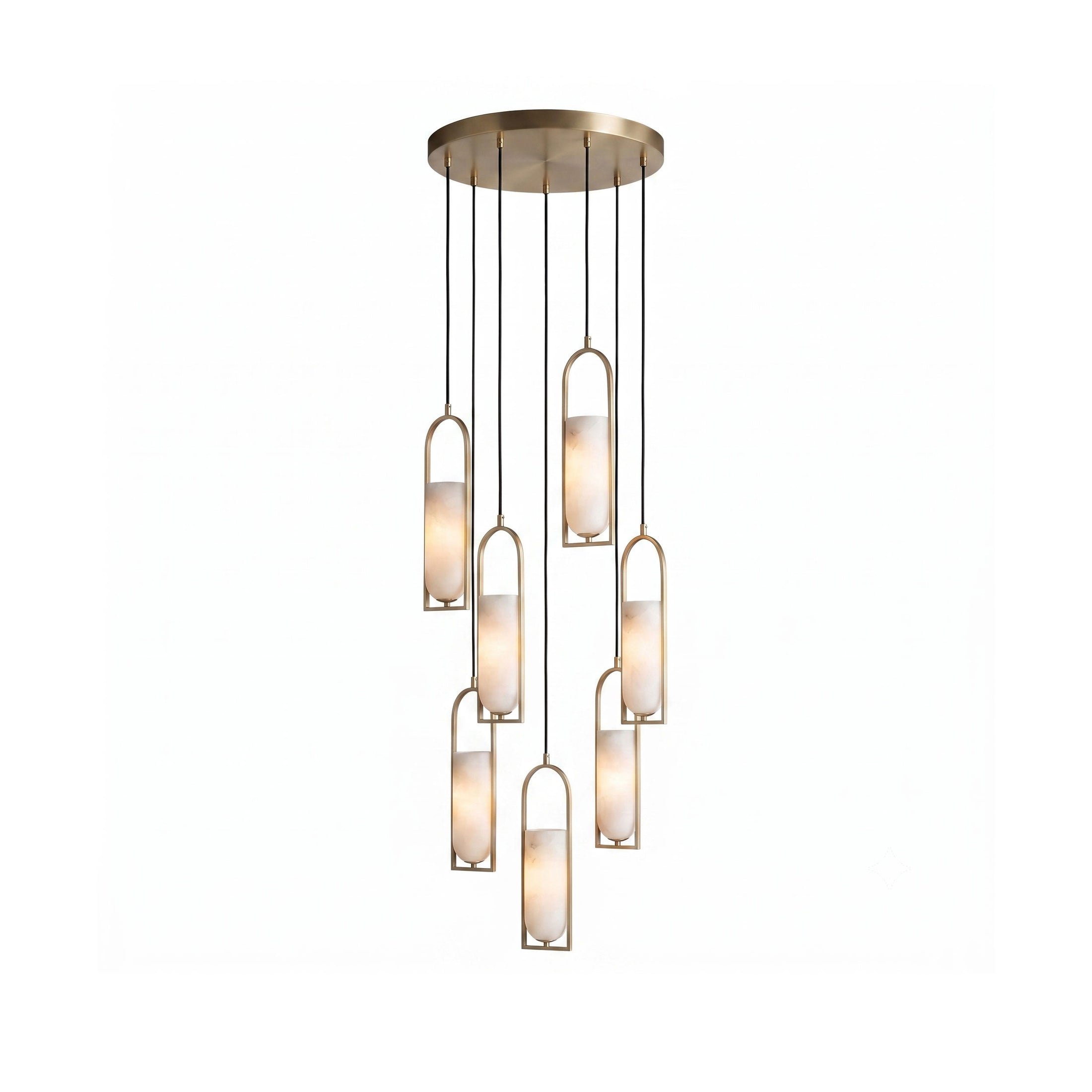 Melange Alabaster Cluster Chandelier